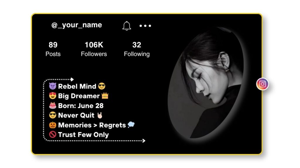 Attitude Bios for Instagram