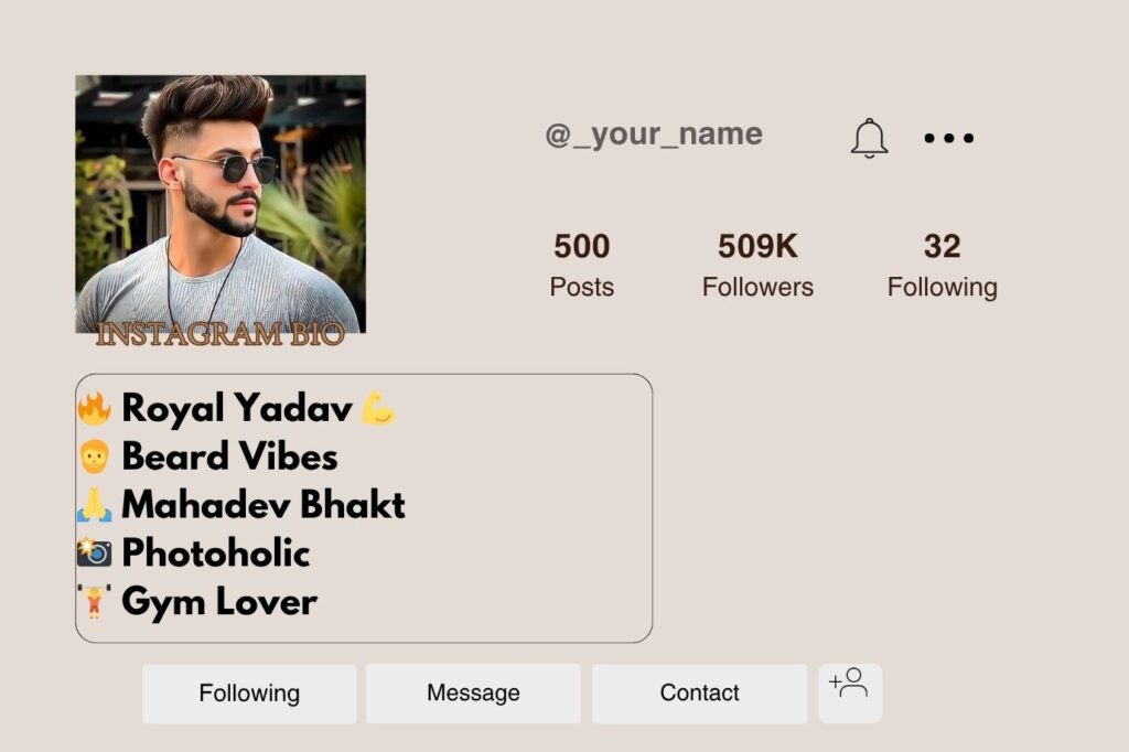 Yadav Bio For Instagram