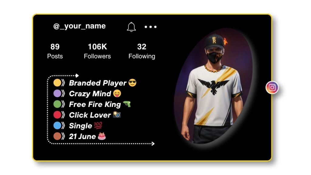 Best Free Fire Bio for Instagram
