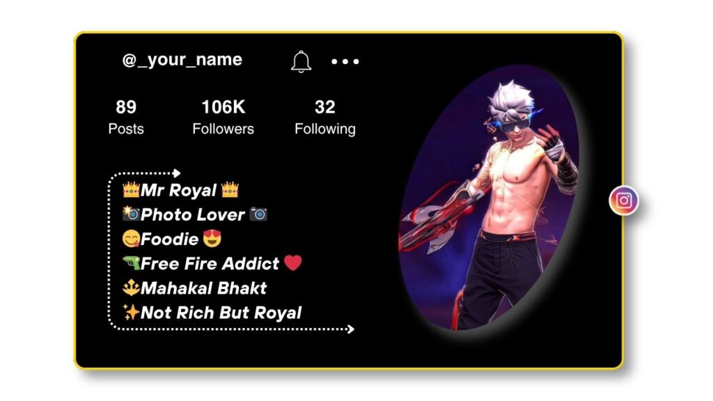 Fire Bio for Instagram