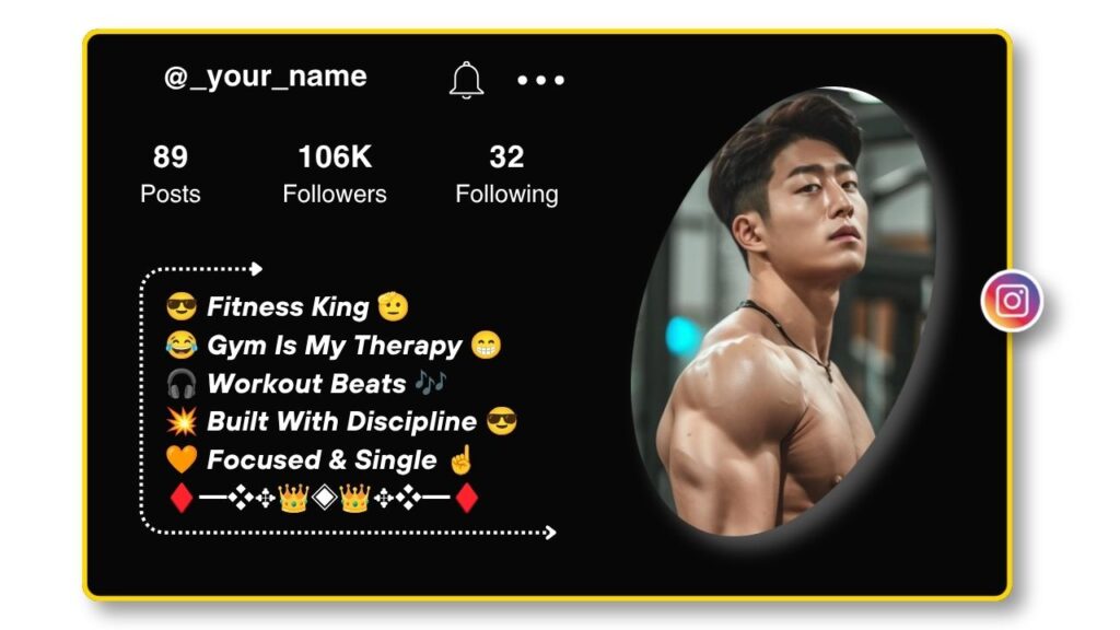 Stylish Gym Bios for Instagram