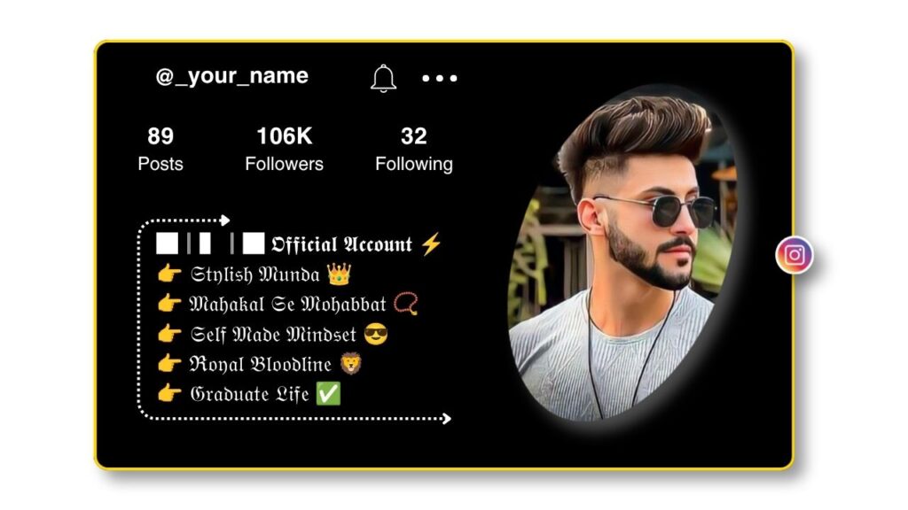 Instagram bio for boys