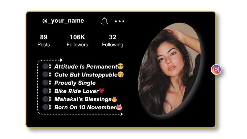 Attitude Bio for Instagram for Girls