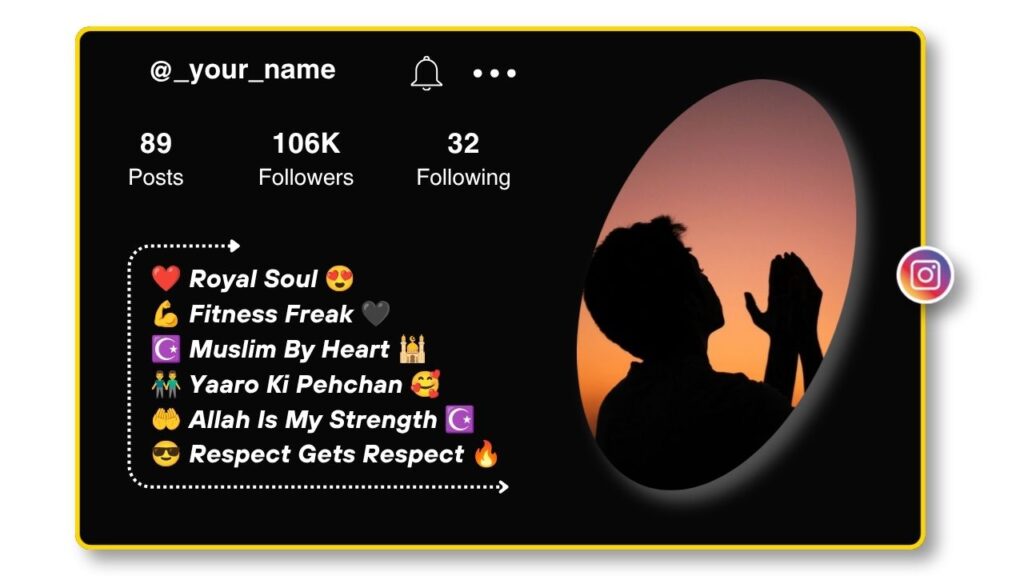 Stylish Islamic Bio for Instagram