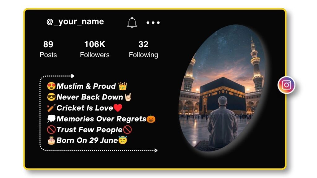 Islamic Bio for Instagram for Boys