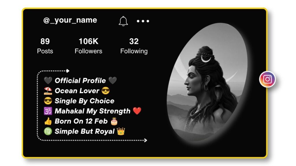 Best Mahakal Bio for Instagram
