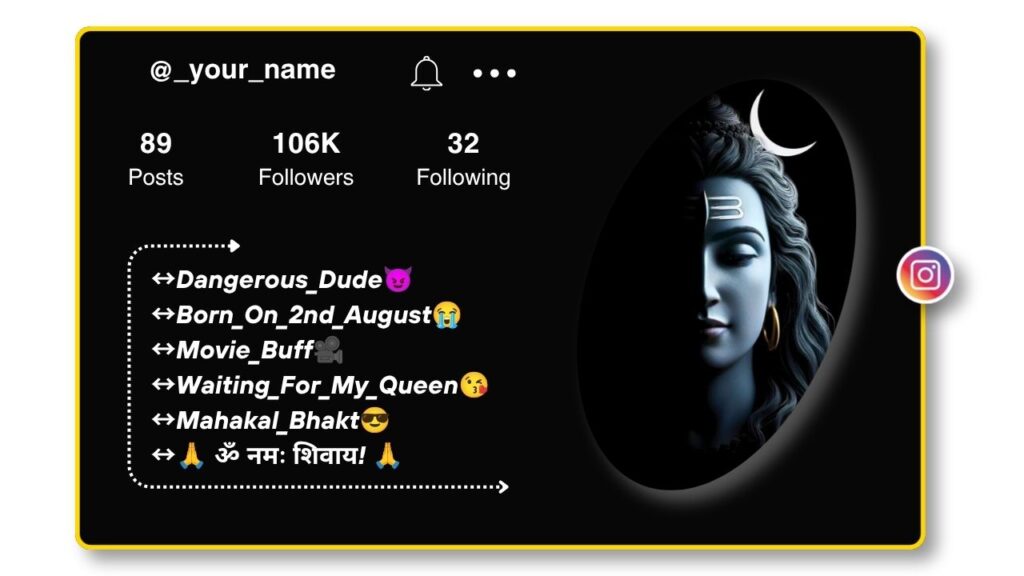 Mahakal Bio for Instagram