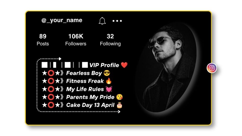 Stylish VIP Bio for Instagram