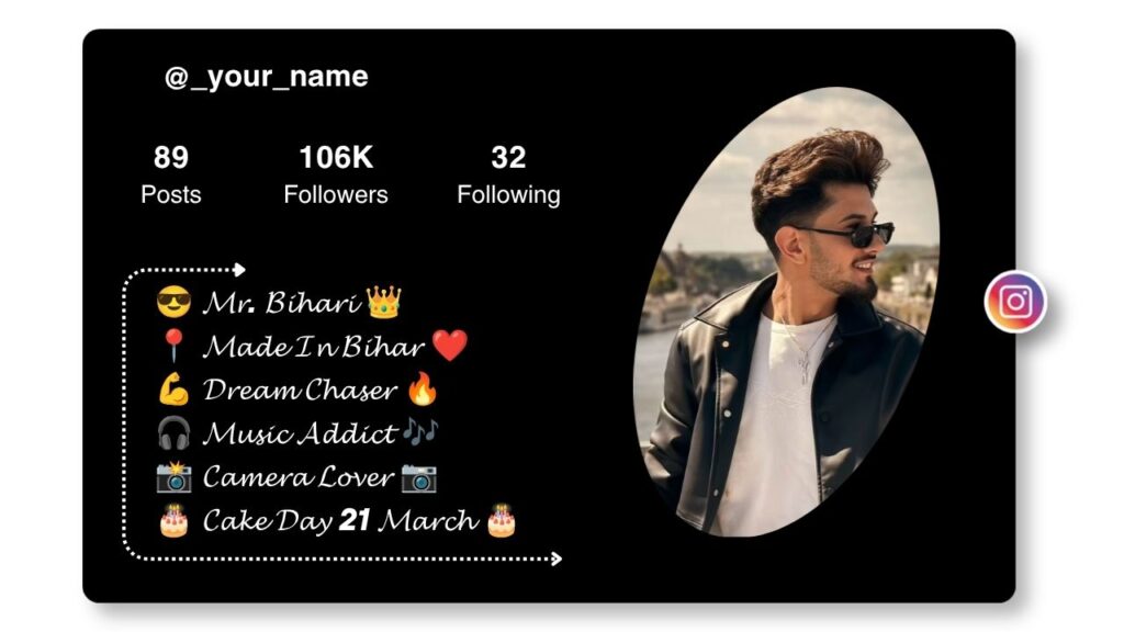 VIP Instagram Bio for Bihari